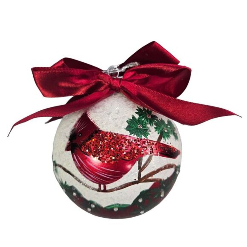 2010 Victoria Wieck Cardinal‎ Christmas Ornament Swarovski Elements St Jude Box